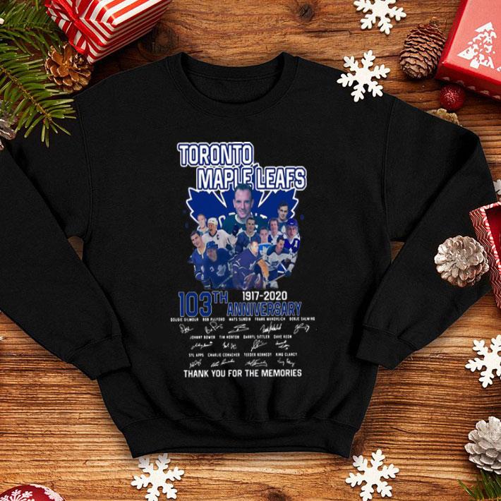 Toronto Maple Leafs 103th Anniversary Thank You For The Memories shirt