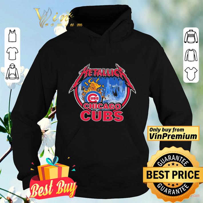 234c60a1 metallica mashup chicago cubs logo shirt 4 - Metallica mashup Chicago Cubs Logo shirt