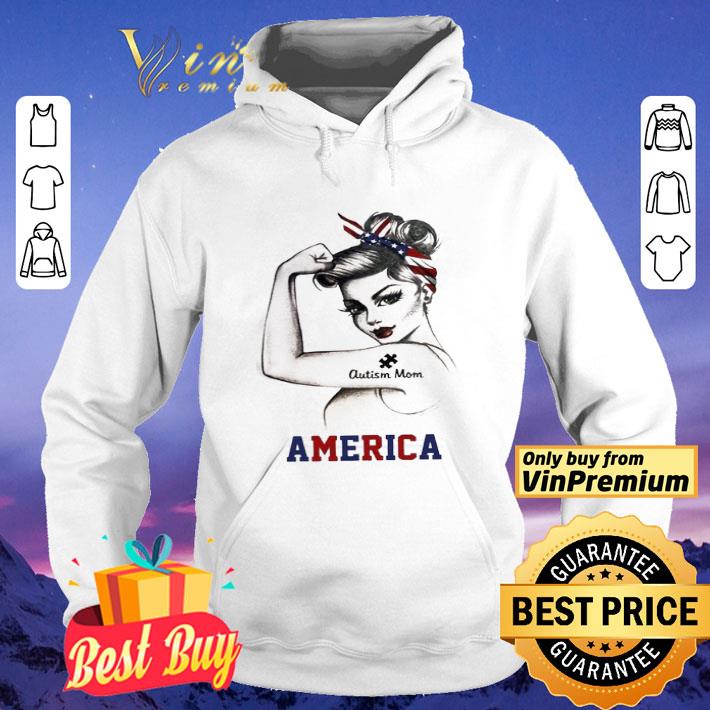 23a17770 strong woman autism mom america shirt 4 - Strong woman Autism Mom America shirt