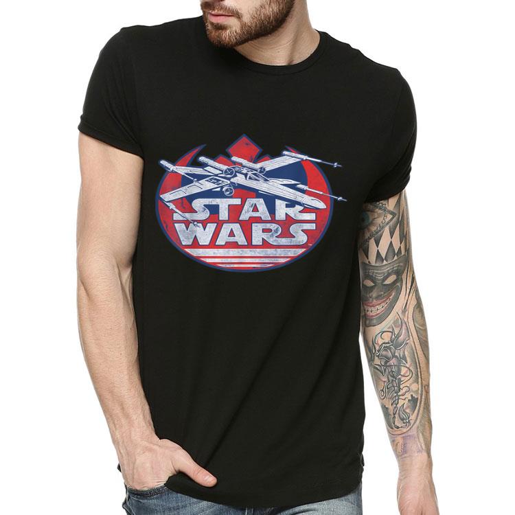 25ed0b0e star wars x wing fighter portrait rebellion logo background shirt 4 - Star Wars X-Wing Fighter Portrait Rebellion Logo Background Shirt
