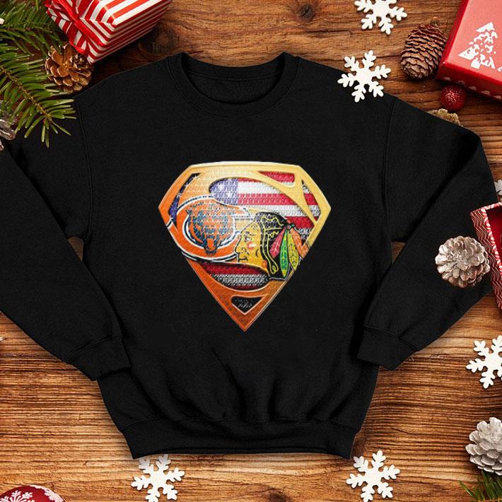 26309596 superman american flag chicago bears and washington redskins shirt 4 - Superman American Flag Chicago Bears And Washington Redskins shirt