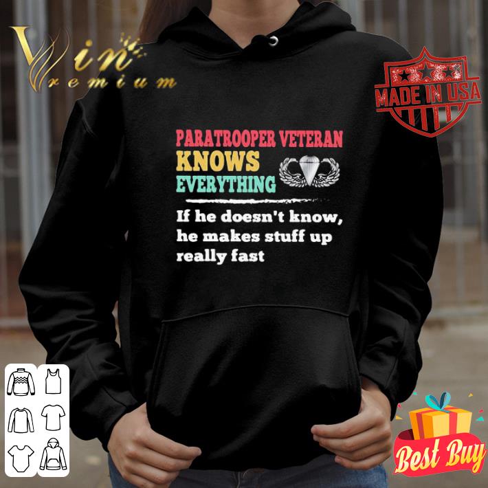 289c5f9a vintage paratrooper veteran knows everything if he doesn t know shirt 4 - Vintage Paratrooper Veteran Knows Everything If He Doesn’t Know shirt