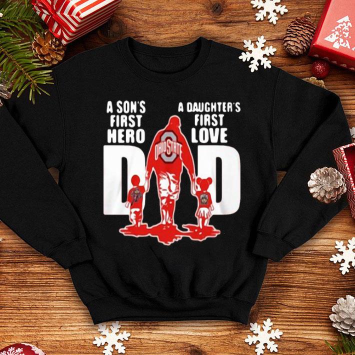 Ohio State Buckeyes Dad A Son’s First Hero A Daughter’s First Love shirt 12 Ohio State Buckeyes Dad A Son’s First Hero A Daughter’s First Love shirt