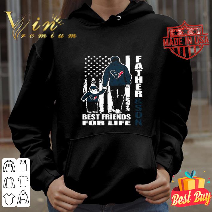 American Flag Houston Texans Father & Son Best Friends For Life shirt