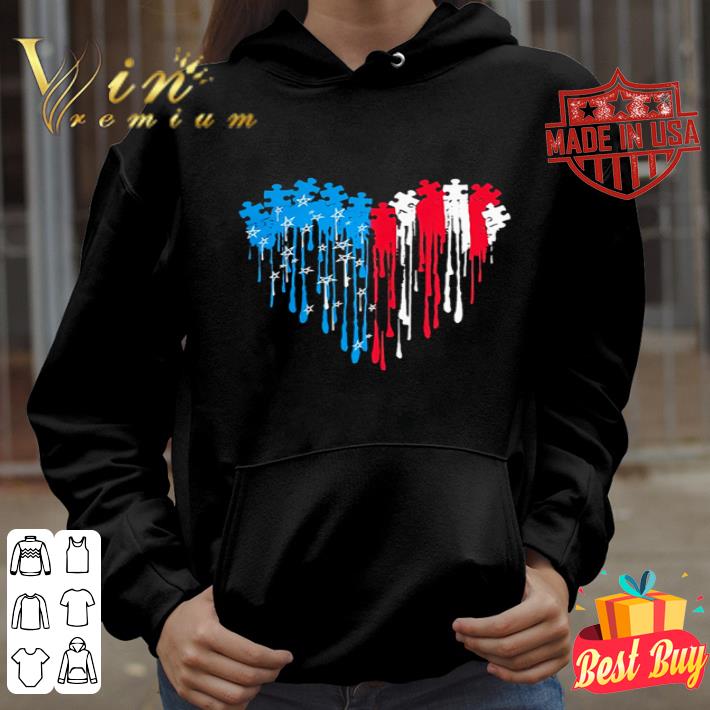 Love Autism Awareness Puzzle Piece Heart shirt