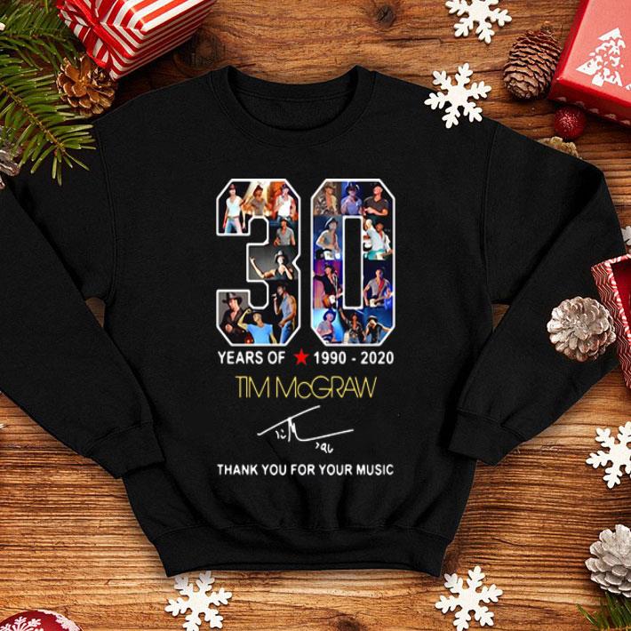 30 Years Of Tim Mcgraw Thank You For Your Music Signature shirt