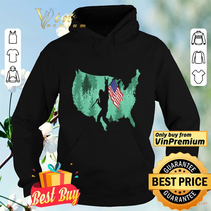 307ed1b4 bigfoot rock and roll american forest with flag shirt 4 - Bigfoot Rock And Roll American Forest With Flag shirt