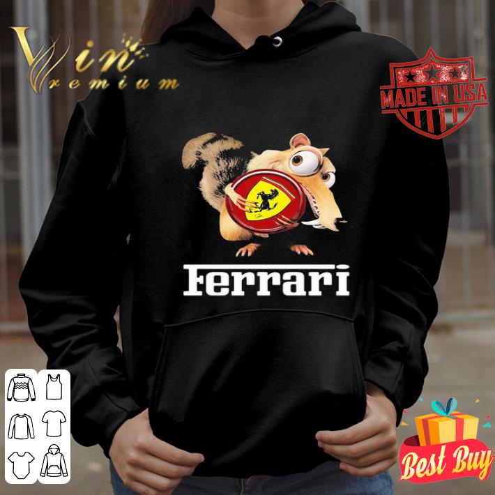 Ice Age Scrat Hug Ferrari Logo shirt 31345684 ice age scrat hug ferrari logo shirt 4 - Ice Age Scrat Hug Ferrari Logo shirt
