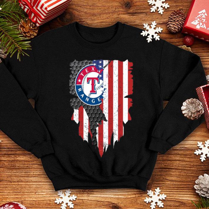 Texas Rangers Blood Inside American Flag shirt 12 Texas Rangers Blood Inside American Flag shirt