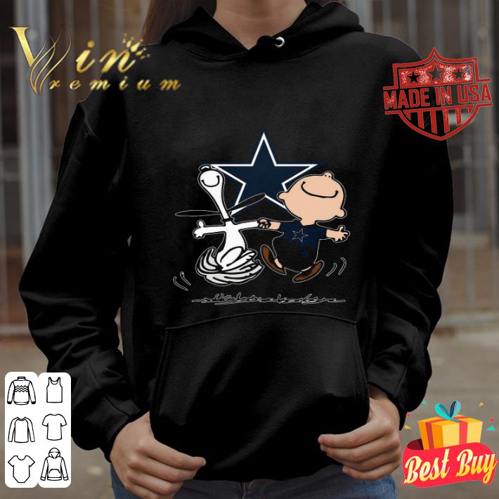 Snoopy and Charlie Brown mashup Dallas Cowboys shirt