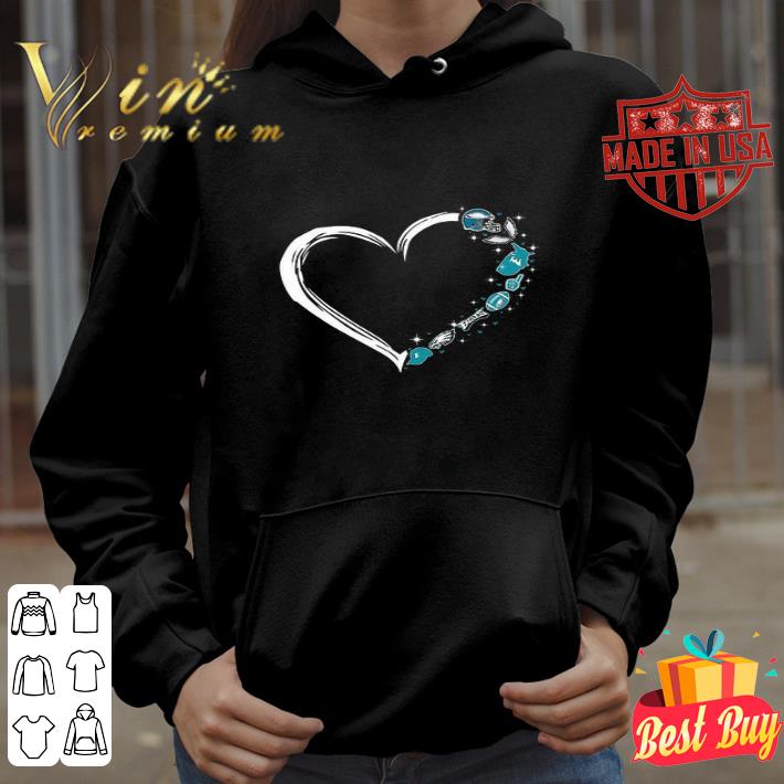 Lover Philadelphia Eagles heart shirt