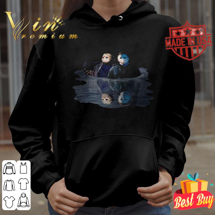 Jason Voorhees Michael Myers Reflection Water Mirror Horror Movie shirt 4 Jason Voorhees Michael Myers Reflection Water Mirror Horror Movie shirt