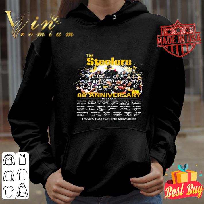 3ab3b306 the pittsburgh steelers 88th anniversary 1933 2021 signatures shirt 4 - The Pittsburgh Steelers 88th Anniversary 1933 2021 Signatures shirt