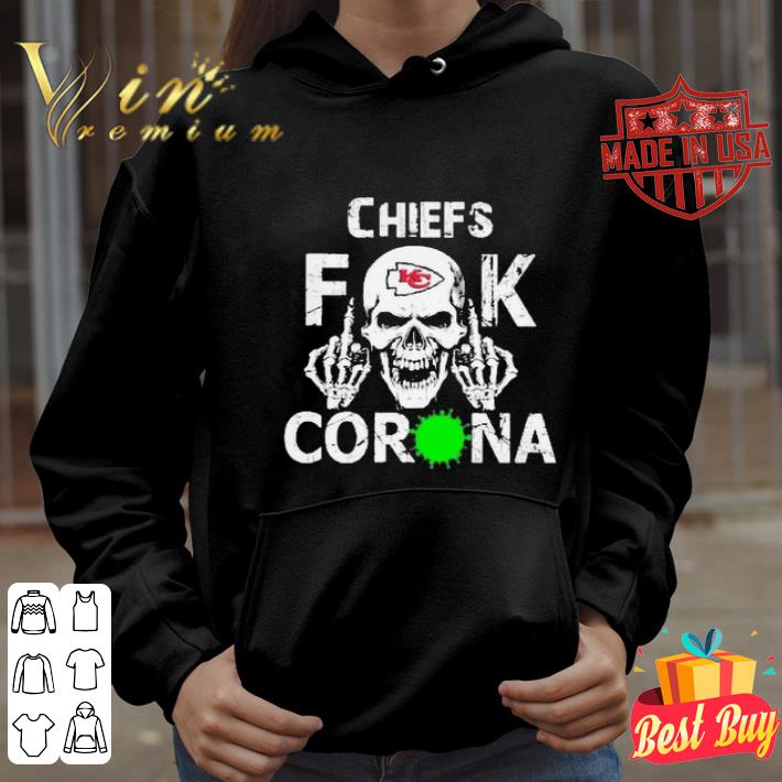 Skull mashup Kansas City Chiefs Fuck Coronavirus shirt 10 Skull mashup Kansas City Chiefs Fuck Coronavirus shirt