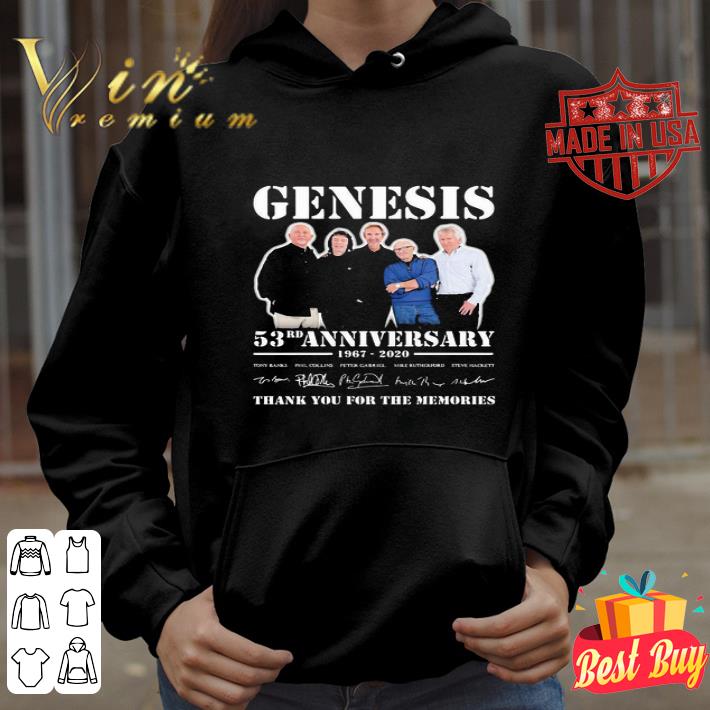Genesis Band 53rd Anniversary 1967 2020 Signatures shirt