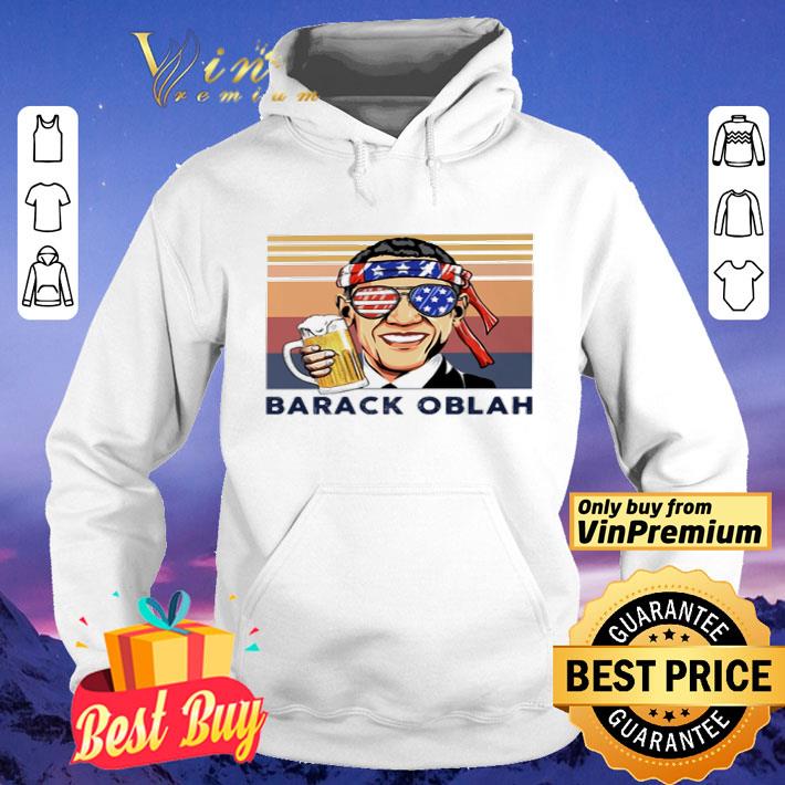 Vintage Barack Obama Barack Oblah drink 4th of July independence day shirt