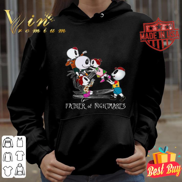 Jack Skellington Father Of Nightmare With Two Girl And Two Boy shirt