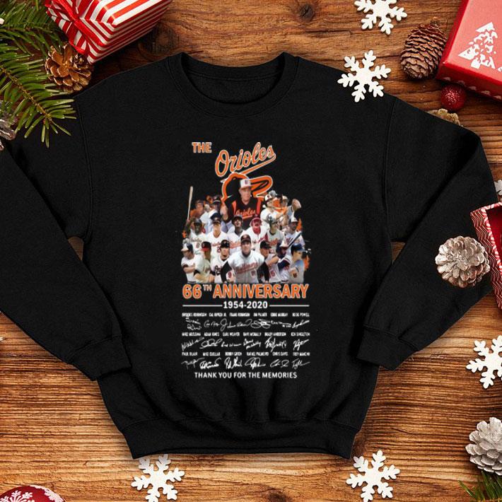 The Orioles 66th Anniversary Thank You For The Memories Signatures shirt