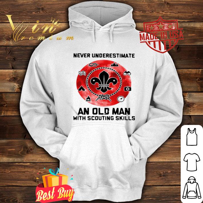 Never Underestimate An Old Old Man With Scouting Skills Blood Moon shirt