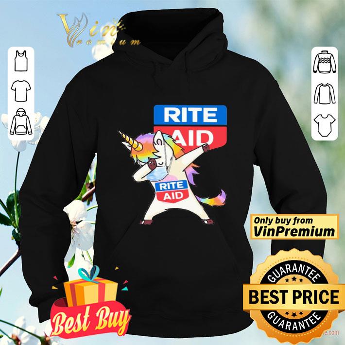 4540d90c unicorn mask dabbing rite aid logo shirt 4 - Unicorn mask dabbing rite aid logo shirt