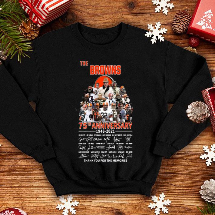 The Browns 75th Anniversary Thank You For The Memories Signatures shirt