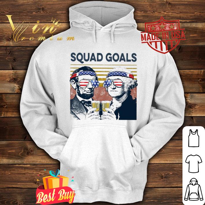 Squad Goals George Washington And Abraham Lincoln American Flag shirt