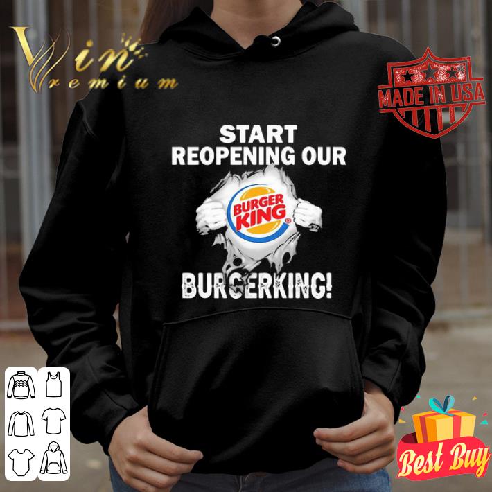 4ac9f00c start reopening our burger king coronavirus shirt 4 - Start Reopening Our Burger King Coronavirus shirt