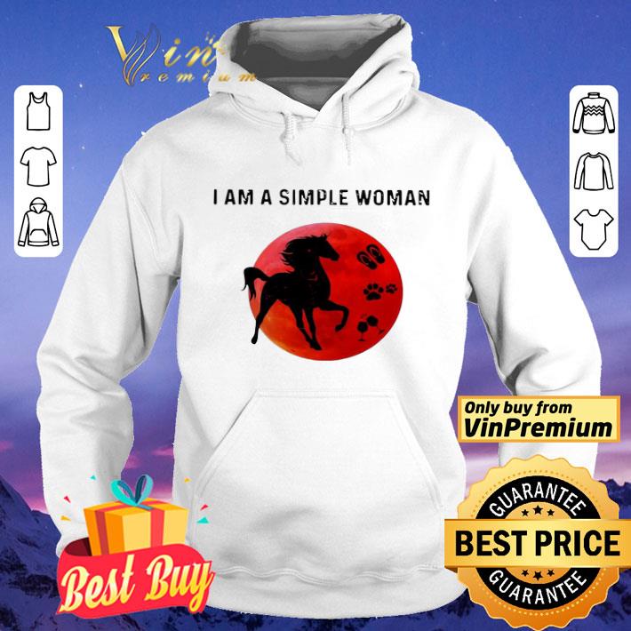 I Am A Simple Woman Horses shirt