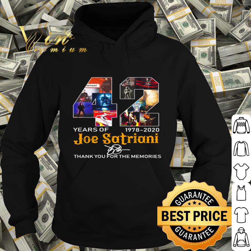 4bba026b 42 years of joe satriani 1978 2020 signed thank you for the memories shirt 4 - 42 years of Joe Satriani 1978-2020 signed thank you for the memories shirt