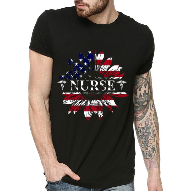 4e4f2455 nurse love what you do sunflower american flag shirt 4 - Nurse Love What You Do Sunflower American Flag Shirt