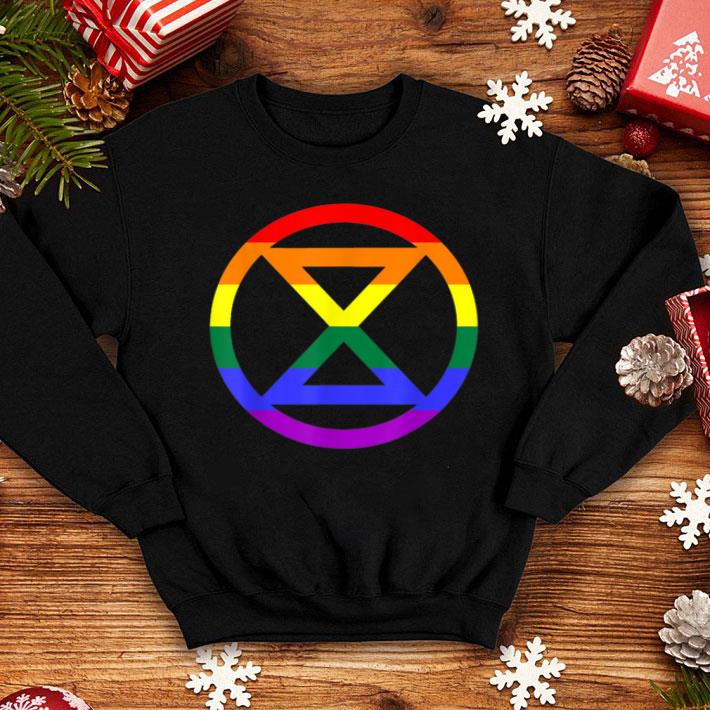 4fdff1d7 extinction rebellion rainbow flag lgbt shirt 4 - Extinction Rebellion Rainbow Flag LGBT Shirt