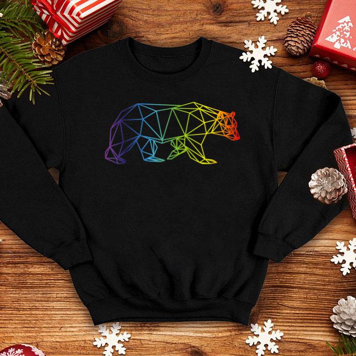 Geometric Bear Rainbow Flag Gay Shirt