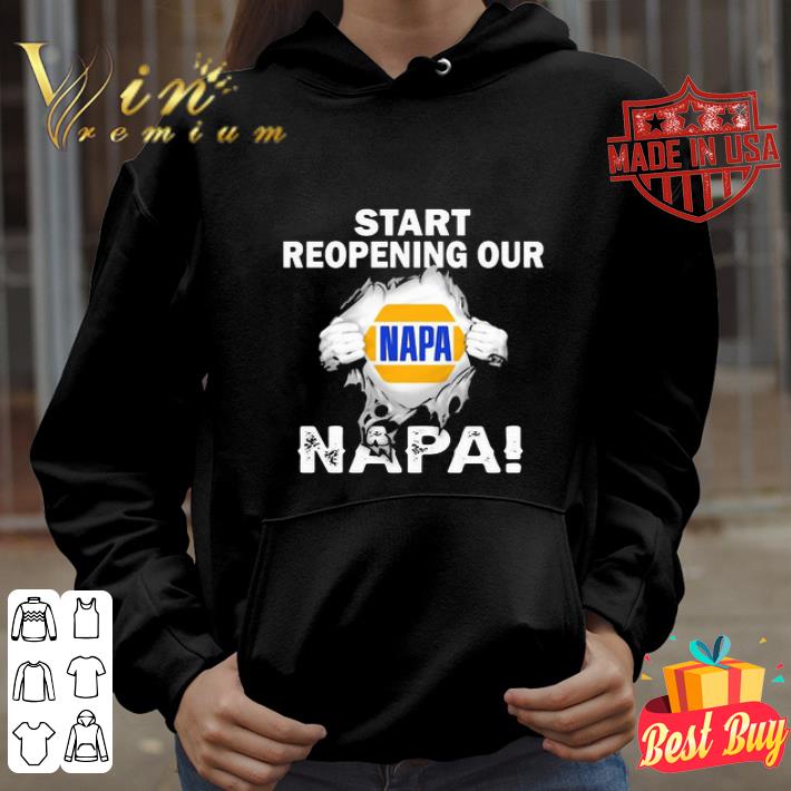 Start Reopening Our NAPA Coronavirus shirt