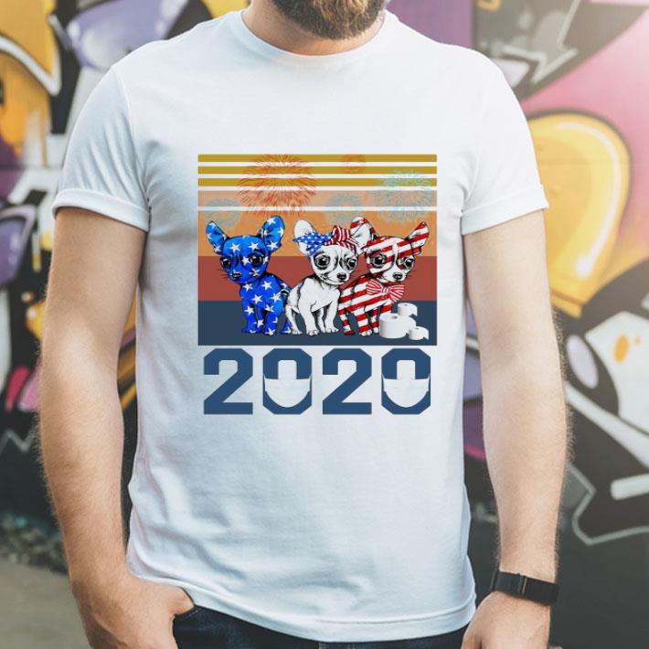 Vintage Chihuahua Independence Day 2020 Mask shirt 1 Vintage Chihuahua Independence Day 2020 Mask shirt