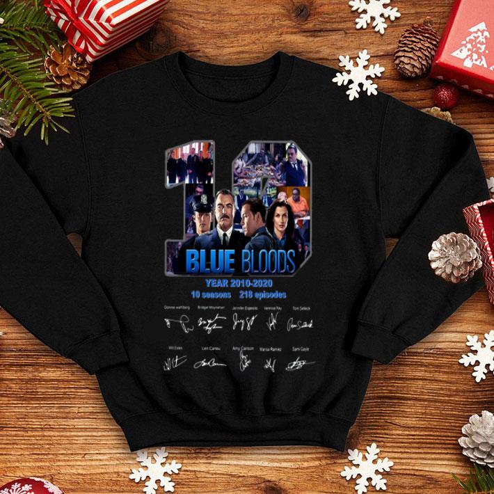 Blue Bloods 10 Years 10 Seasons 218 Episodes Signature shirt 1 Blue Bloods 10 Years 10 Seasons 218 Episodes Signature shirt