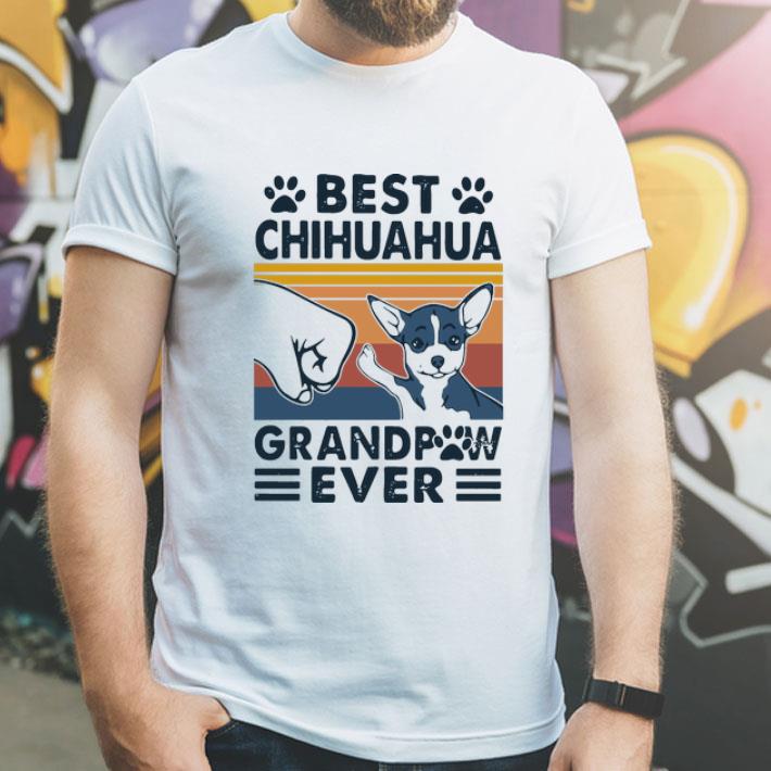 Vintage Best Chihuahua Grandpaw Ever Father's Day shirt