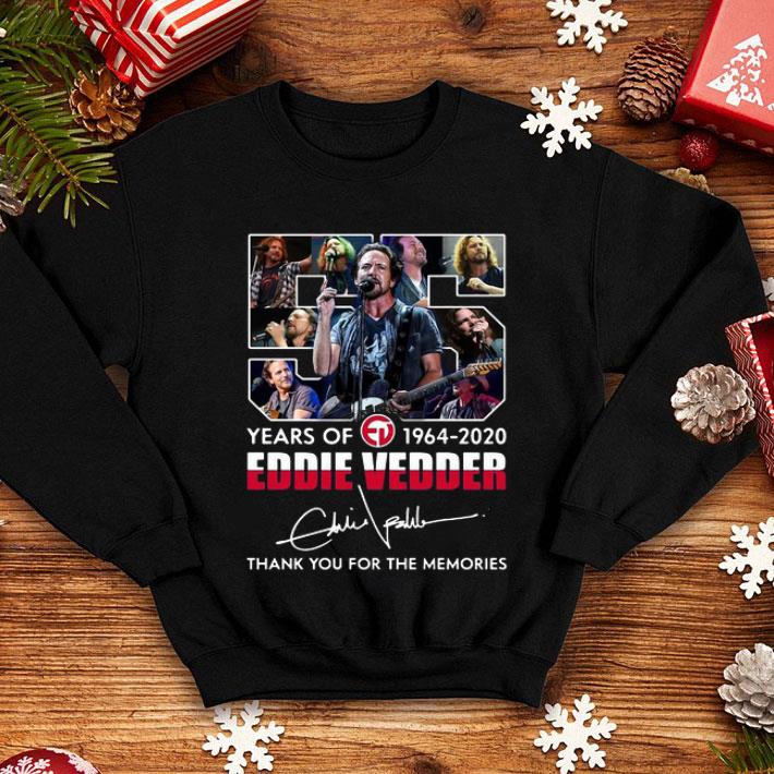 55 Years Of Eddie Vedder Signature Thank You For The Memories shirt