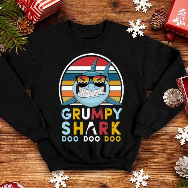 Vintage Grumpy Shark Doo Doo Doo Father's Day shirt 1 Vintage Grumpy Shark Doo Doo Doo Father's Day shirt