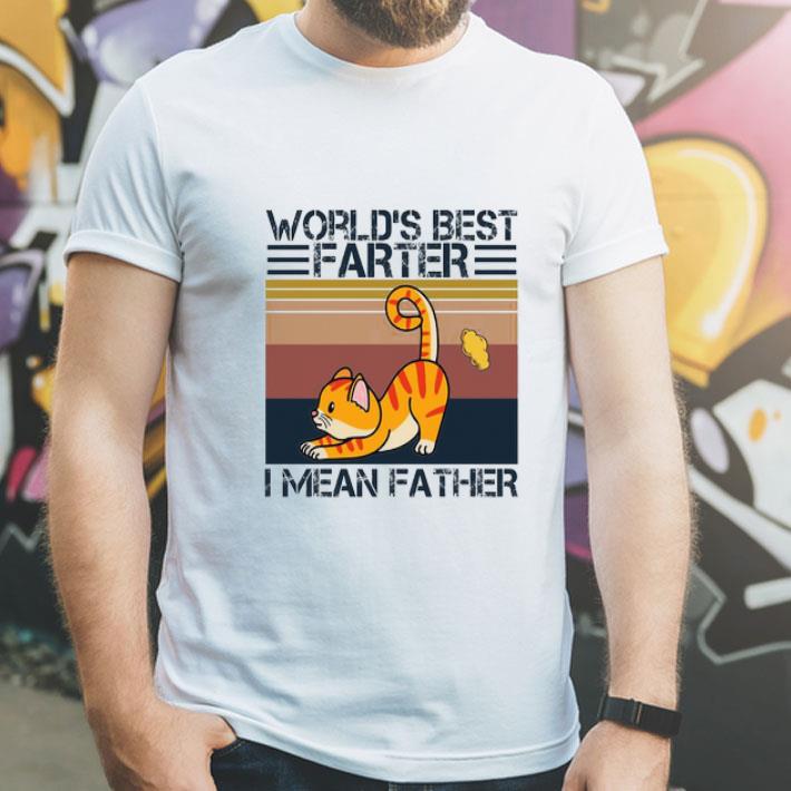 Vintage Cat World’s Best Farter I Mean Father shirt