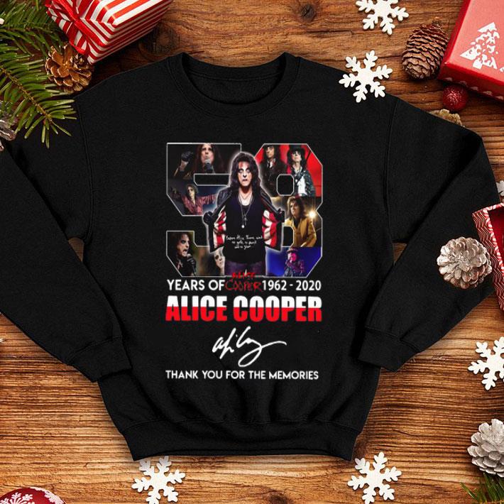 58 Years Of Alice Cooper Thank You For The Memories Signature shirt
