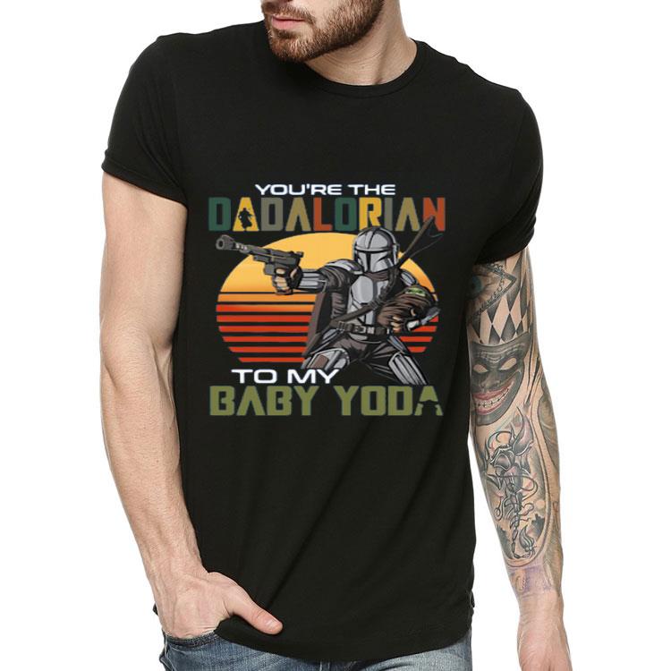 5b8b4ba6 you re the dadalorian to my baby yoda vintage shirt 4 - You’re The Dadalorian To My Baby Yoda Vintage Shirt