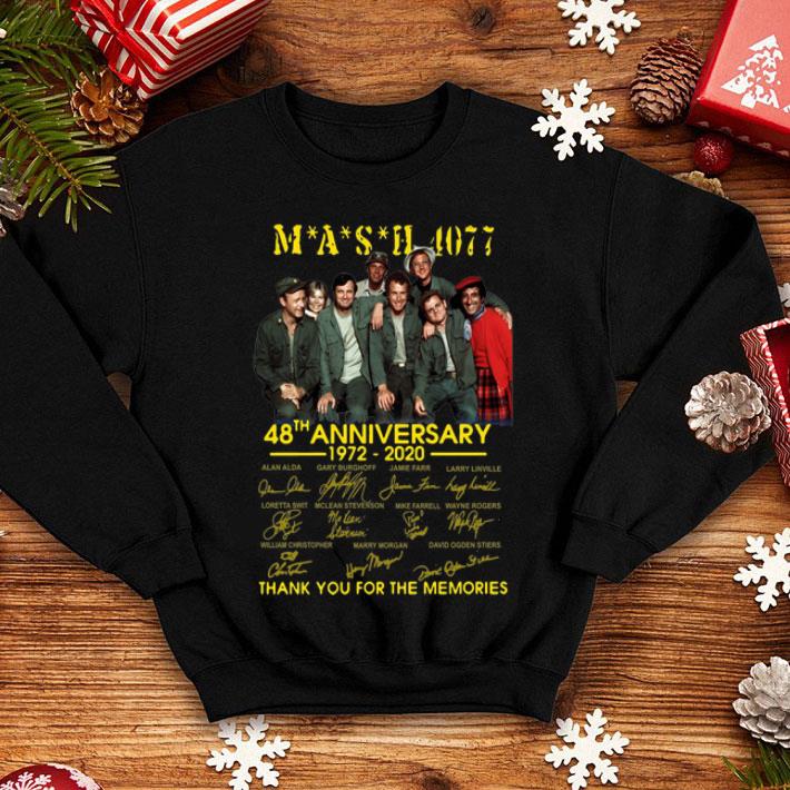 Mash 4077 48th Anniversary Thank You For The Memories Signatures shirt