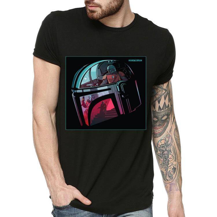 Star Wars The Mandalorian Neon Helmet Shirt 5f7c61a6 star wars the mandalorian neon helmet shirt 4 - Star Wars The Mandalorian Neon Helmet Shirt