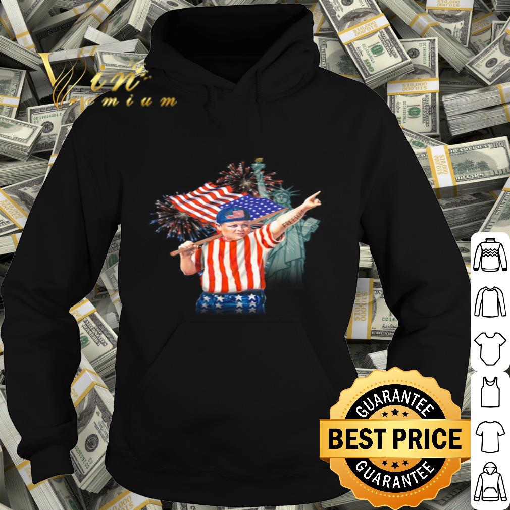 Fat kid Freedom American Flag 4th Of July Independence Day shirt