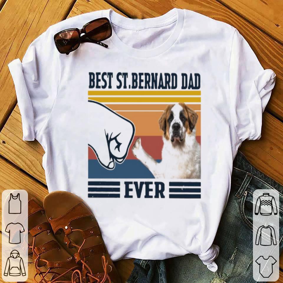 Best Dad Ever St.bernard Vintage Shirt