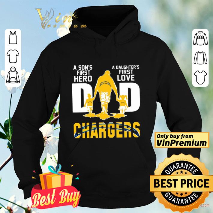 61a85f2e chargers dad a son s first hero a daughter s first love shirt 4 - Chargers Dad a son’s first hero a daughter’s first love shirt