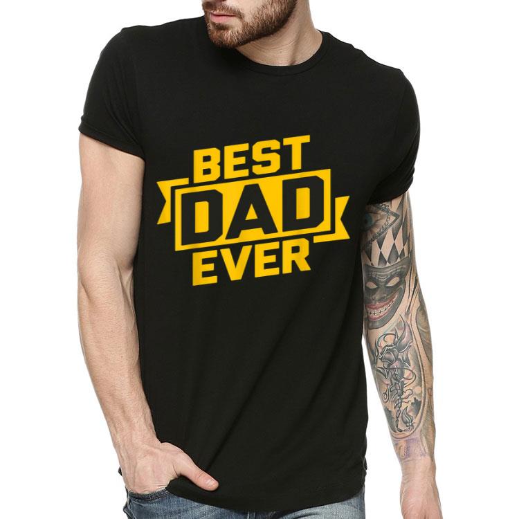 Best Dad Ever Gold Ribbon Graphic Shirt 638c6882 best dad ever gold ribbon graphic shirt 4 - Best Dad Ever Gold Ribbon Graphic Shirt