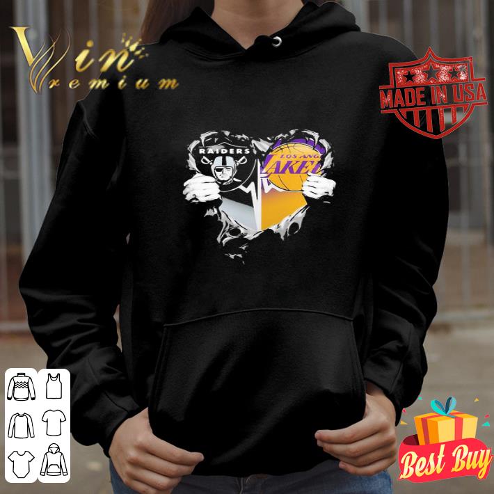 Insides Me Oakland Raiders And Los Angeles Lakers Logo shirt