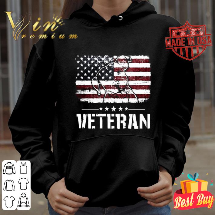 Pitbull In American Flag Veteran’s 4th Of July Independence Day shirt