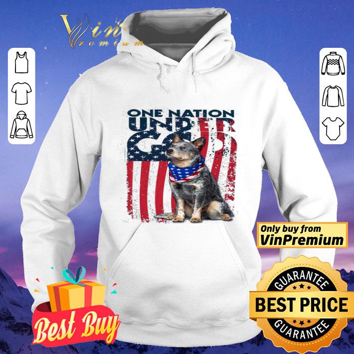 Heeler Puppies One Nation Under God American Flag shirt